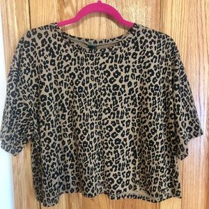 Wild Fable Leopard Print Crop Top